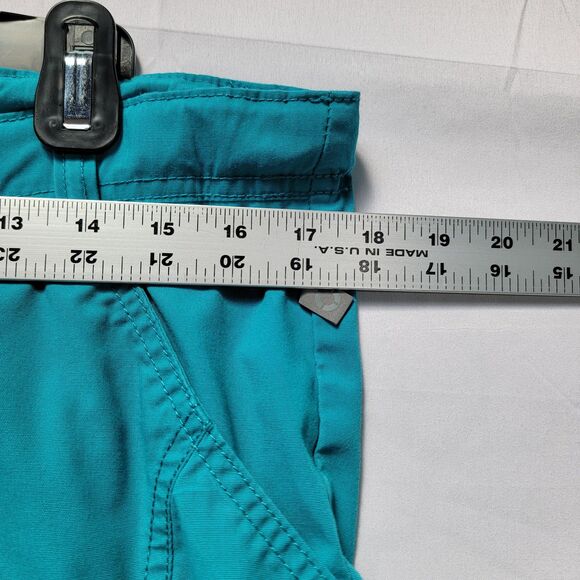 Certainty Turquoise Scrub Pants Straight Leg Drawstring Cargo Pockets Size S - Picture 11 of 11
